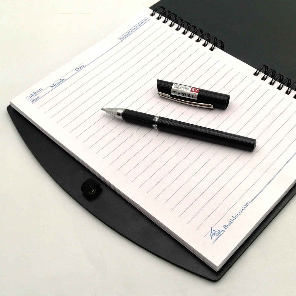 Carnet en Bois Persan – Design Vélo, Couverture en Bois à Motif de Vélo