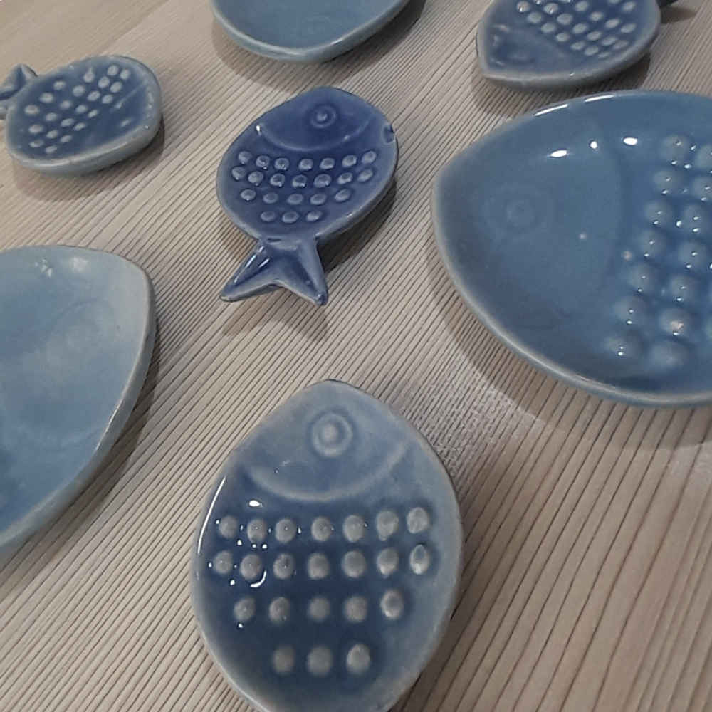 Set de plats Haftseen en céramique adapté pour la célébration de Nowruz Fish