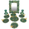 Set de plats Haftseen en céramique avec miroir adapté pour Nowruz Parandeh