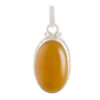 Pendentif en argent persan style classique avec pierre précieuse Agate Yar