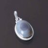 Pendentif en argent persan style classique avec pierre précieuse Agate Sulemani