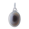 Pendentif en argent persan style classique avec pierre précieuse Agate Sulemani