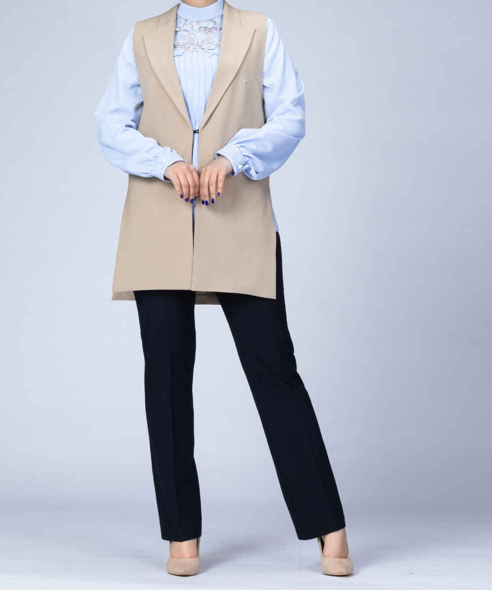 Blazer sans manches mode pour femmes Modèle Mehrsa