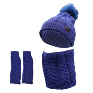Ensemble Bonnet et Écharpe Tricotés pour Femme Modèle Elika
