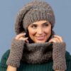 Ensemble Bonnet et Écharpe Tricotés pour Femme Modèle Farah