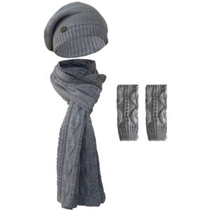 Ensemble Bonnet et Écharpe Tricotés pour Femme Modèle Rima