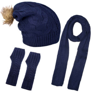 Ensemble Bonnet et Écharpe Tricotés pour Femme Modèle Tooran
