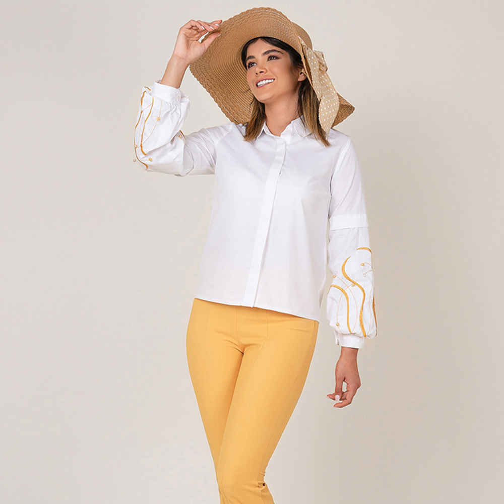 Blouse à manches longues pour femmes Modèle Raaz