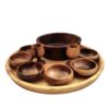 Set de plats Haftseen en bois adapté pour la célébration de Nowruz Yasin