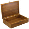 Boîte organisatrice en bois pour thé avec tiroirs et motif persan Danse