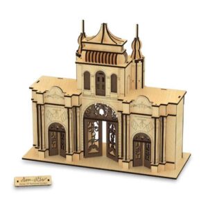 131-Pièces Puzzle 3D : Porte du Jardin National – Modèle détaillé