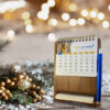 Modèle de calendrier de bureau persan 1402 Asma