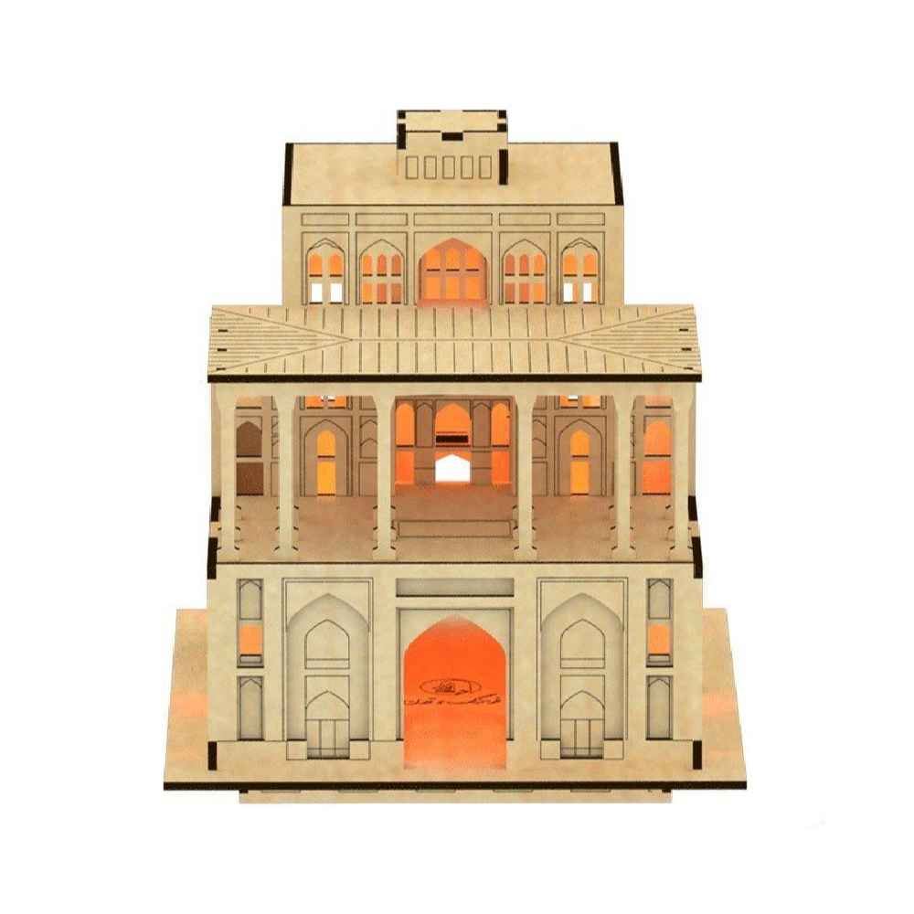 42-Pièces Puzzle 3D : Palais Aali Qapu – Modèle historique