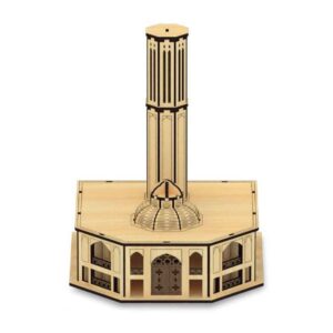 86-Pièces Puzzle 3D : Attrape-vent Dolat Abad – Modèle architectural