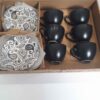 Ensemble de Tasses à Thé Persanes avec Soucoupe - Design Céramique Paisley (12 pièces)