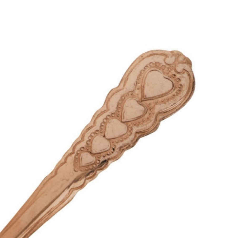 Ensemble de fourchettes en cuivre en forme de cœur – 6 pièces