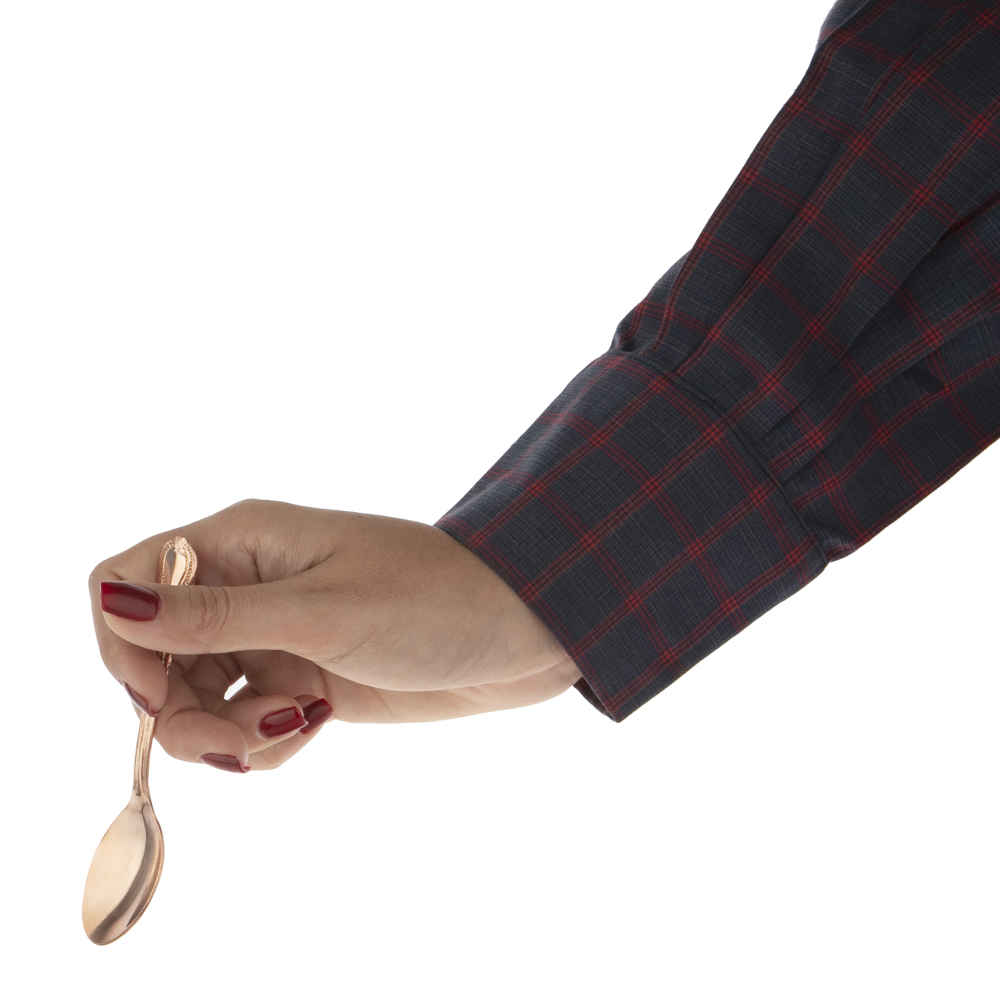 Ensemble de cuillères à thé en cuivre – 6 pièces modèle Rayan