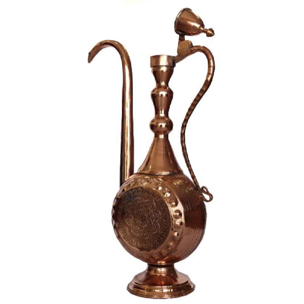 Aftabeh décoratif en cuivre persan avec bassin – Modèle Raz