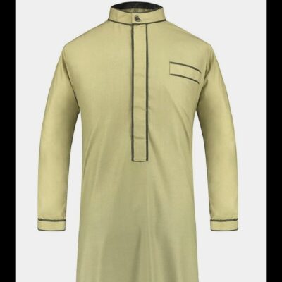 Thawb homme GT742, longue robe arabe traditionnelle pour tenue pudique, occasions formelles et religieuses