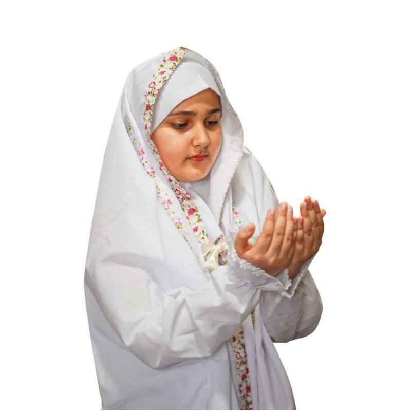 Ensemble Tchador Économique pour la Célébration Taklif des Filles avec Manches (x15)