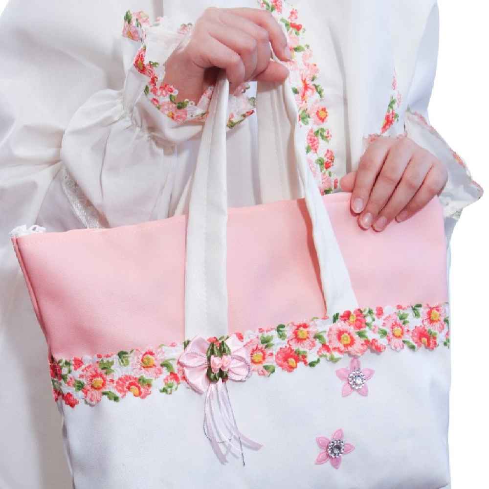 Ensemble Tchador pour la Cérémonie Taklif des Filles avec Manches Modèle Mahsa