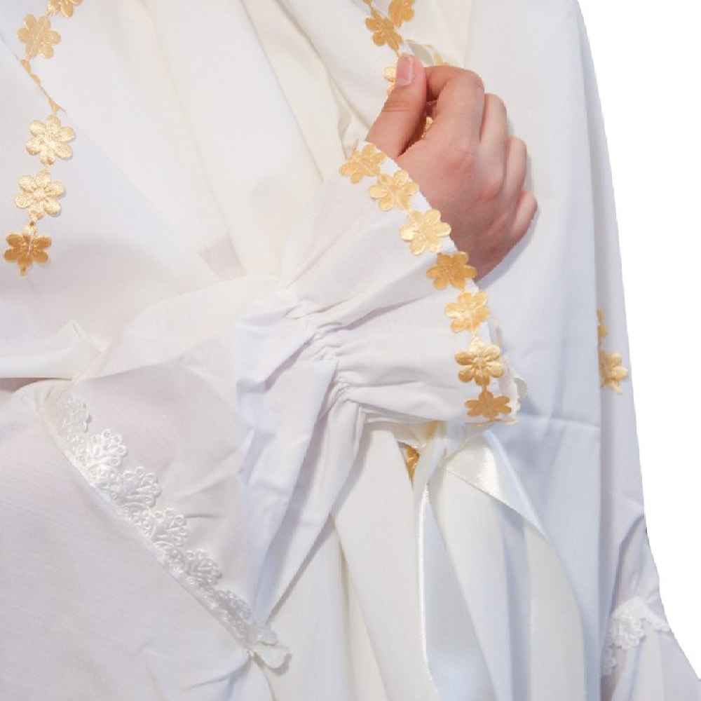 Ensemble Tchador pour la Célébration Taklif des Filles avec Manches Modèle Melisa