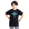 T-shirt islamique pour enfants noir Calligraphie Hussain
