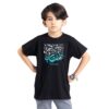 T-shirt islamique pour enfants noir Calligraphie Om Almasaeb