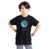 T-shirt islamique pour enfants noir Calligraphie Qamar Bani Hashim