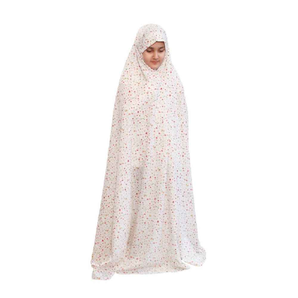 Tchador Islamique Blanc pour Filles Modèle Shaparak