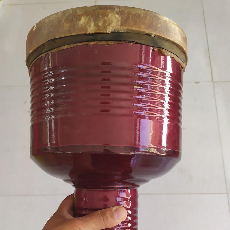 Tambour Zarb Métallique Kurdi avec Peau de Chèvre