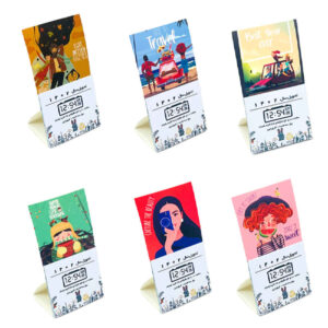Paquet de 6 calendriers de bureau miniature persan 1402 Yas