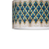 Suspension en tissu – abat-jour tambour en velours modèle Sarvin