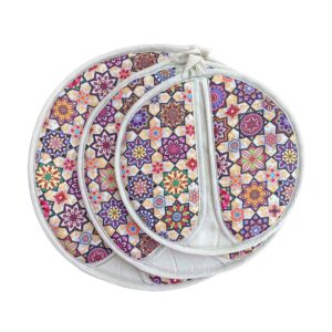 Damkoni – Bonnet de Riz Iranien – Attrape-Vapeur pour Couvercle Ensemble de 3 – Modèle Golabeton