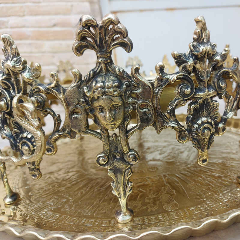 Brûleur persan de Manghal Esfand et Bakhoor – Angle gravé en laiton