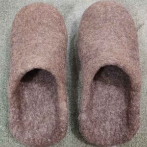 Chaussons en Feutre Naturel & Laine – Artisanat Authentique Iranien
