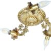 Lustre semi-encastré en aluminium – style florentin et vintage Komeil