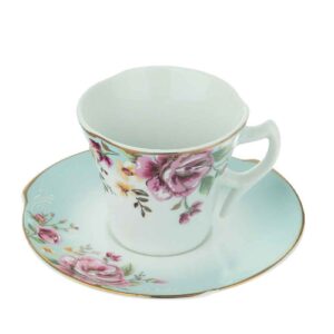 Set de tasses à thé perses avec sous-tasse – Design Porcelaine Bahar (12 pièces)