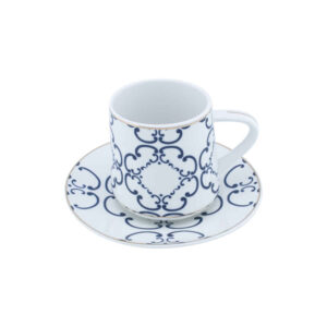 Set de tasses à thé perses avec sous-tasse – Design Tiam Porcelaine (12 pièces)