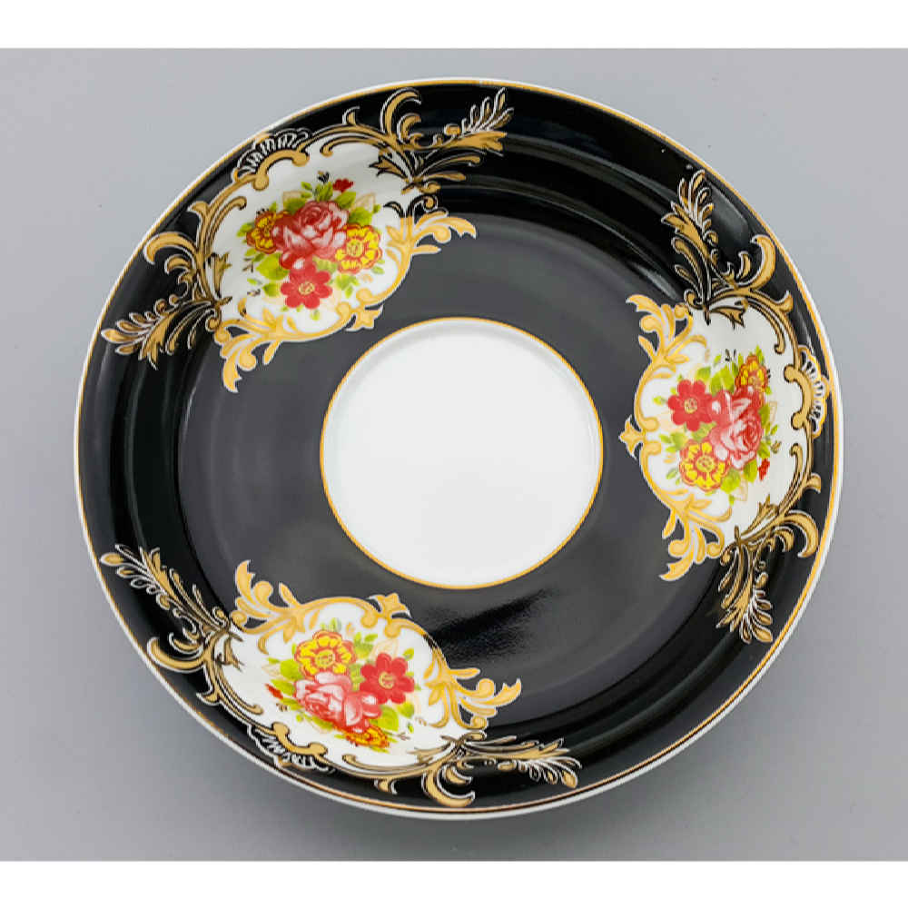 Assiette à thé persane – Porcelaine avec motif Abbasi (Lot de 6)