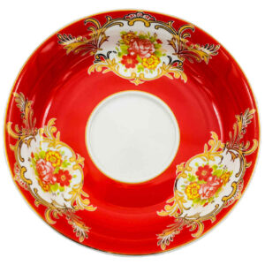 Assiette à thé persane – Porcelaine avec motif Abbasi (Lot de 6)