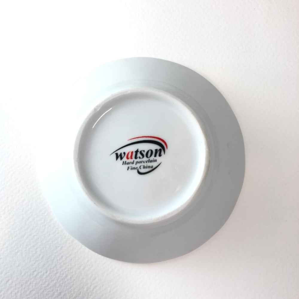 Assiette à thé persane – Porcelaine avec motif Shah Abbasi (Lot de 6)