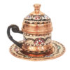Tasse à expresso persane avec plateau - Style Demitasse en cuivre Fakher