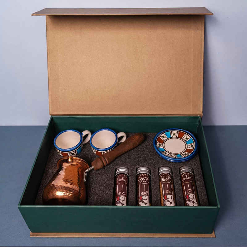 Tasse à expresso persane avec pot – Style Demitasse en cuivre Fakhr-Ara