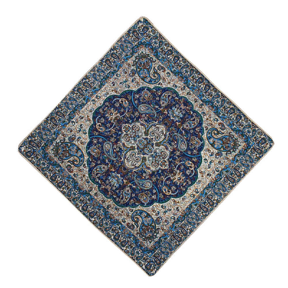 Coussin en Termeh Persan - Modèle Shah Abbasi (X2) | Coussin authentique tissé à la main