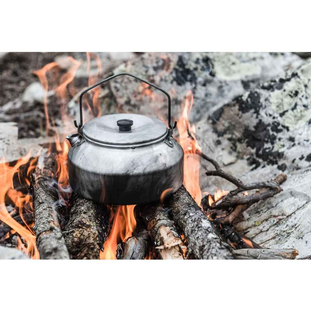 Bouilloire légère 0,6 litre pour camping – Portable et parfaite pour les feux de camp