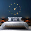 Horloge murale 3D minimaliste à monter soi-même avec motifs calligraphiques persans - Romantique