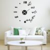 Horloge murale 3D minimaliste à monter soi-même avec motifs calligraphiques persans - Vie