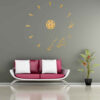 Horloge murale 3D minimaliste à monter soi-même avec motifs calligraphiques persans - Nahal