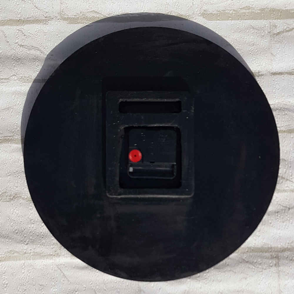 Horloge Murale en Résine Artisanale – Style Abstrait Obscurité